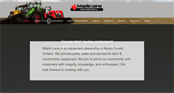 Desktop Screenshot of maplelanefarmservice.ca